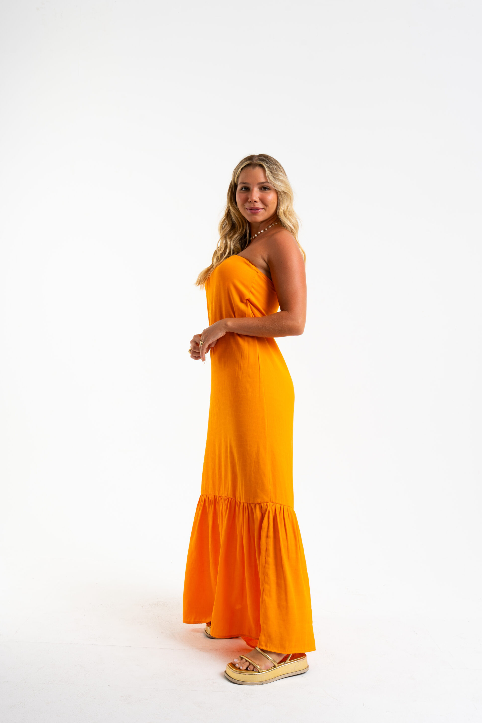 VESTIDO LONGO LAIS LARANJA - Image 4