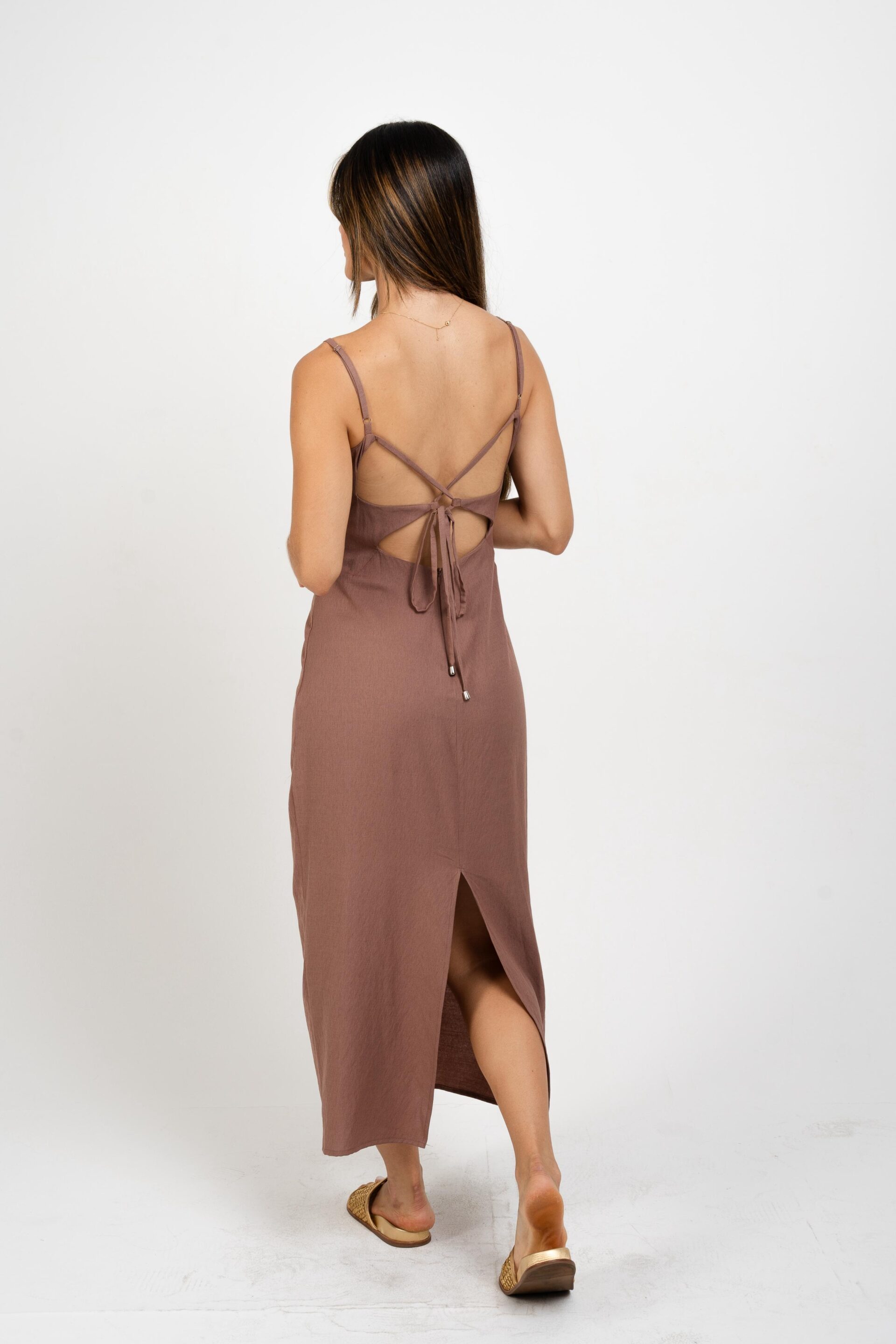 VESTIDO MIDI BABI MOCHA - Image 3