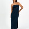 VESTIDO MIDI ELIZA AZUL MARINHO