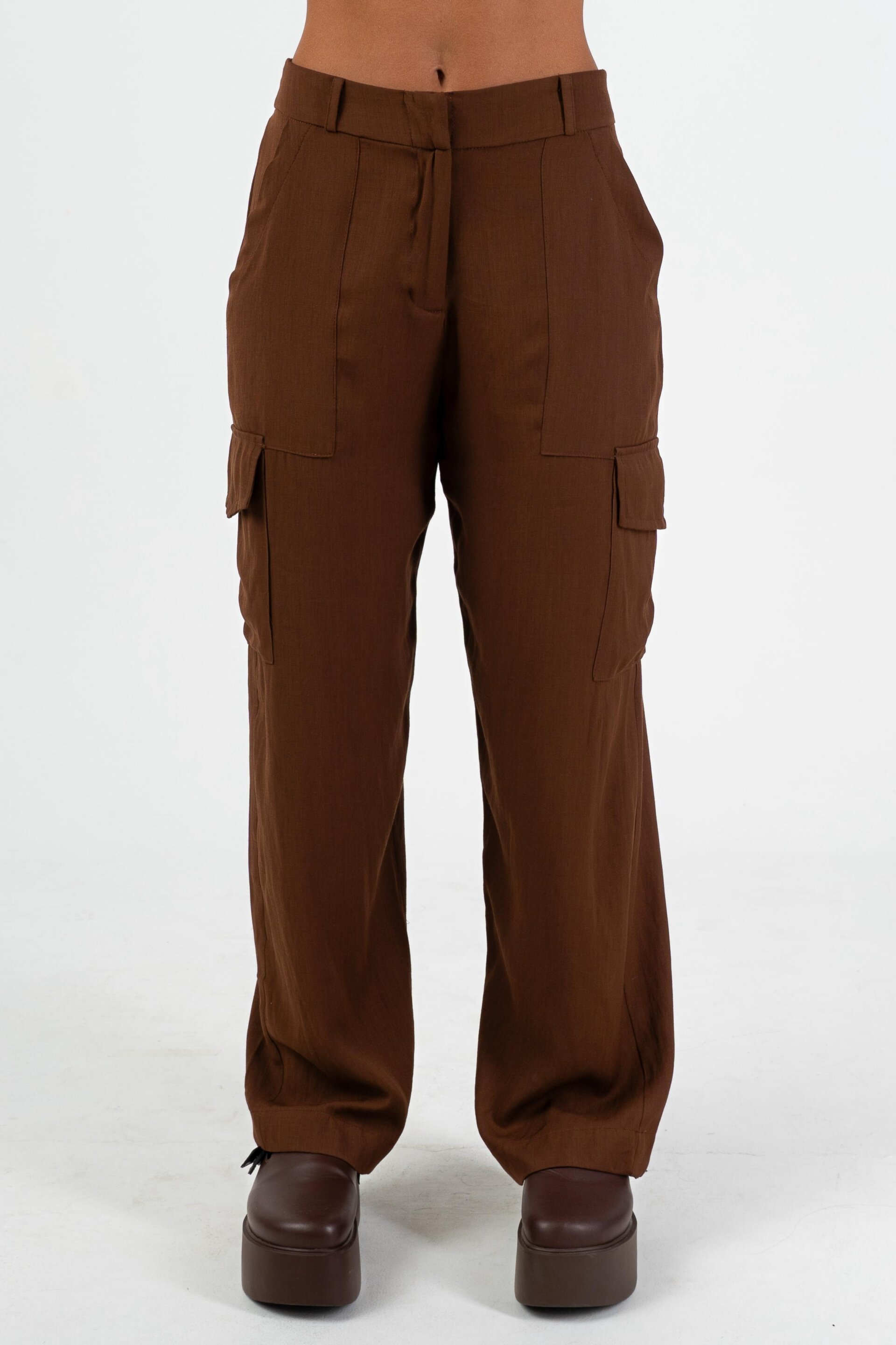 CALÇA CARGO MARROM