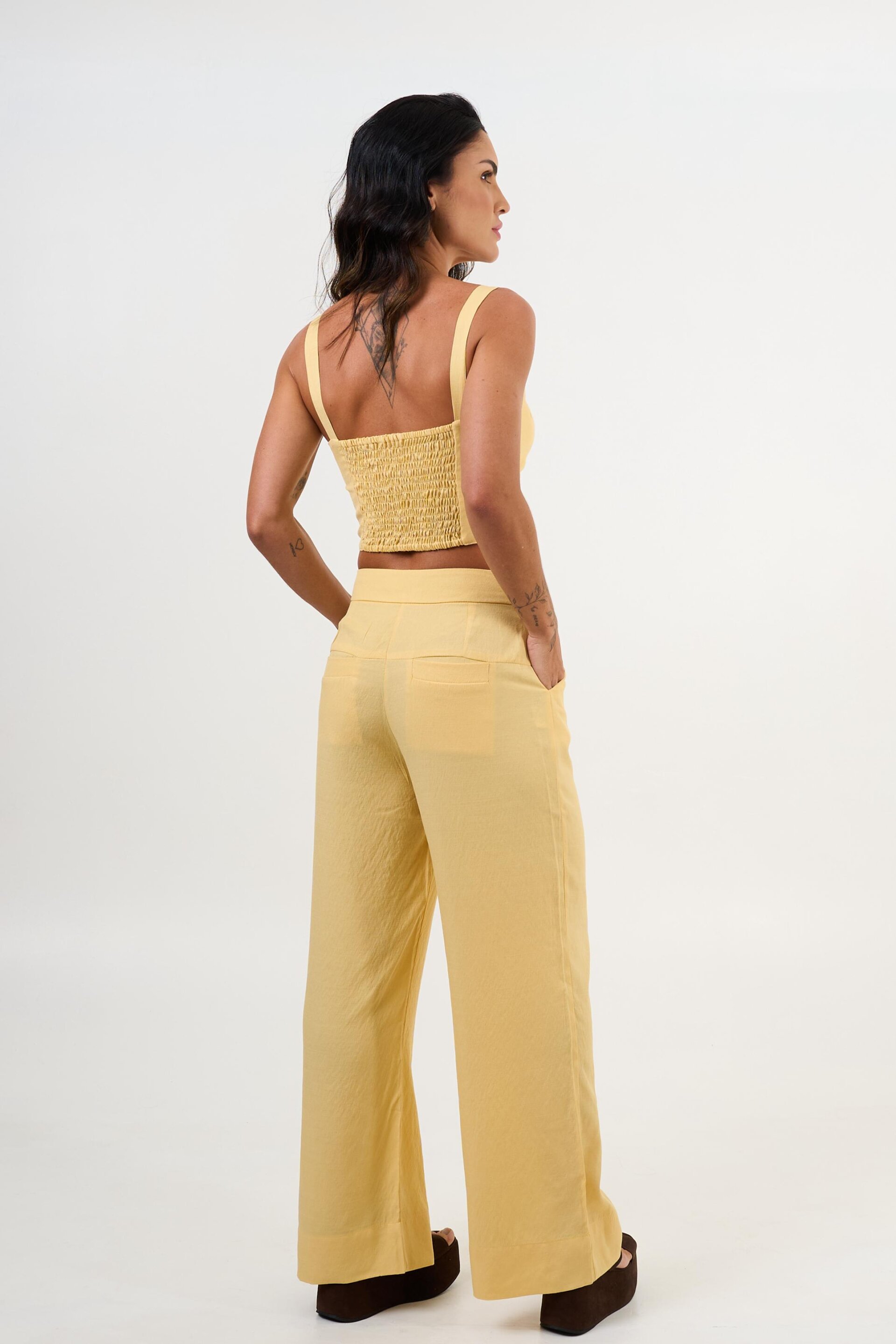 CALÇA CAROLINE AMARELO MANTEIGA - Image 5
