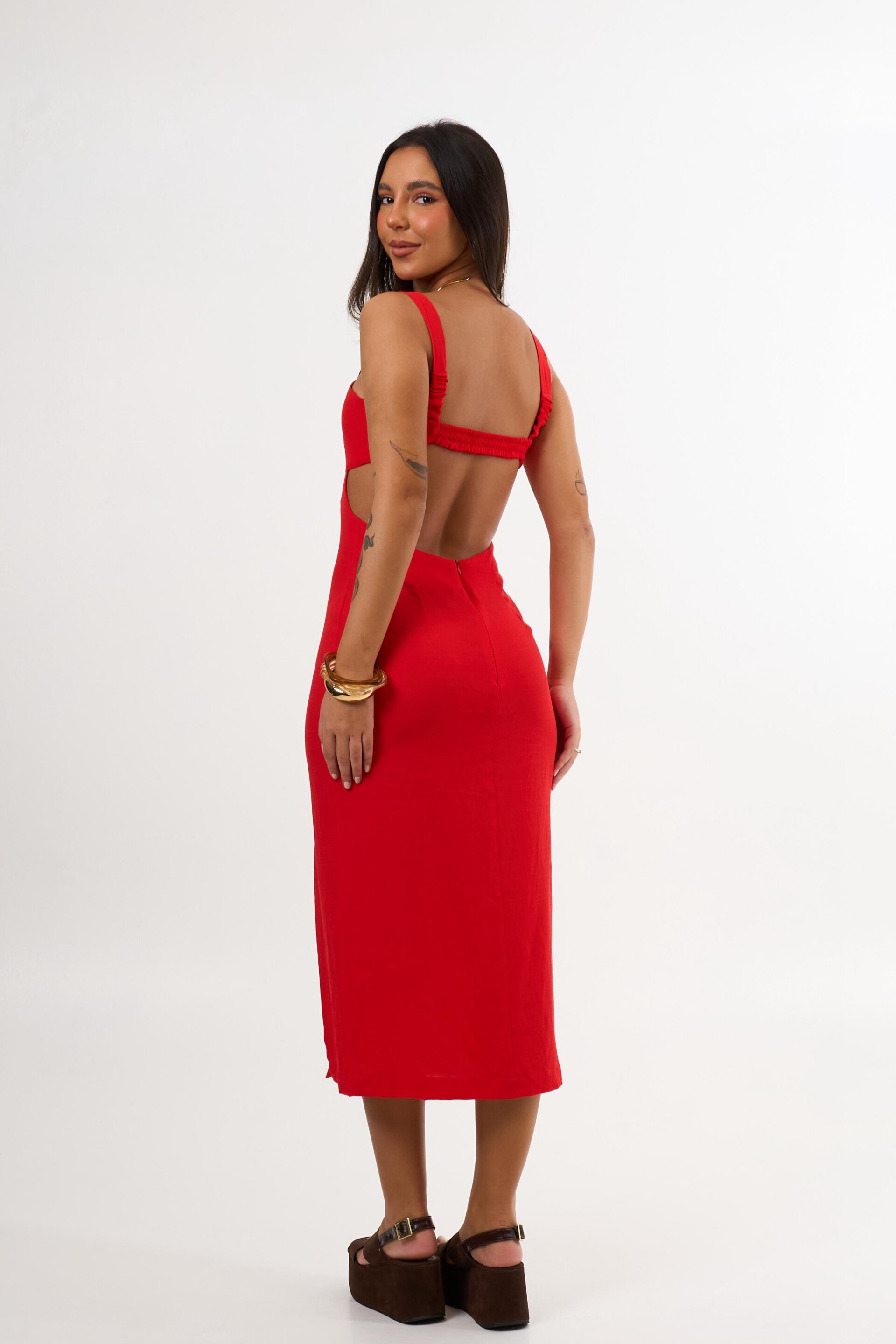 VESTIDO MIDI PAULA VERMELHO - Image 6