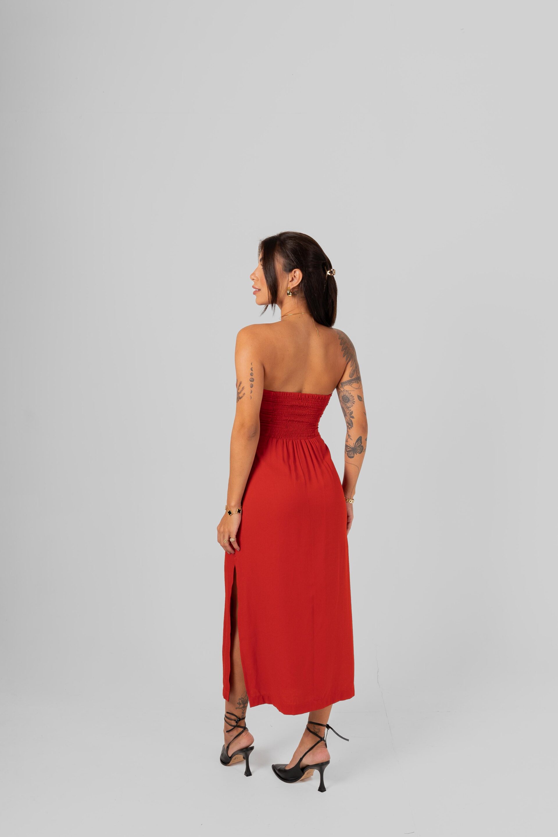 VESTIDO MIDI ELIZA VERMELHO - Imagem 5