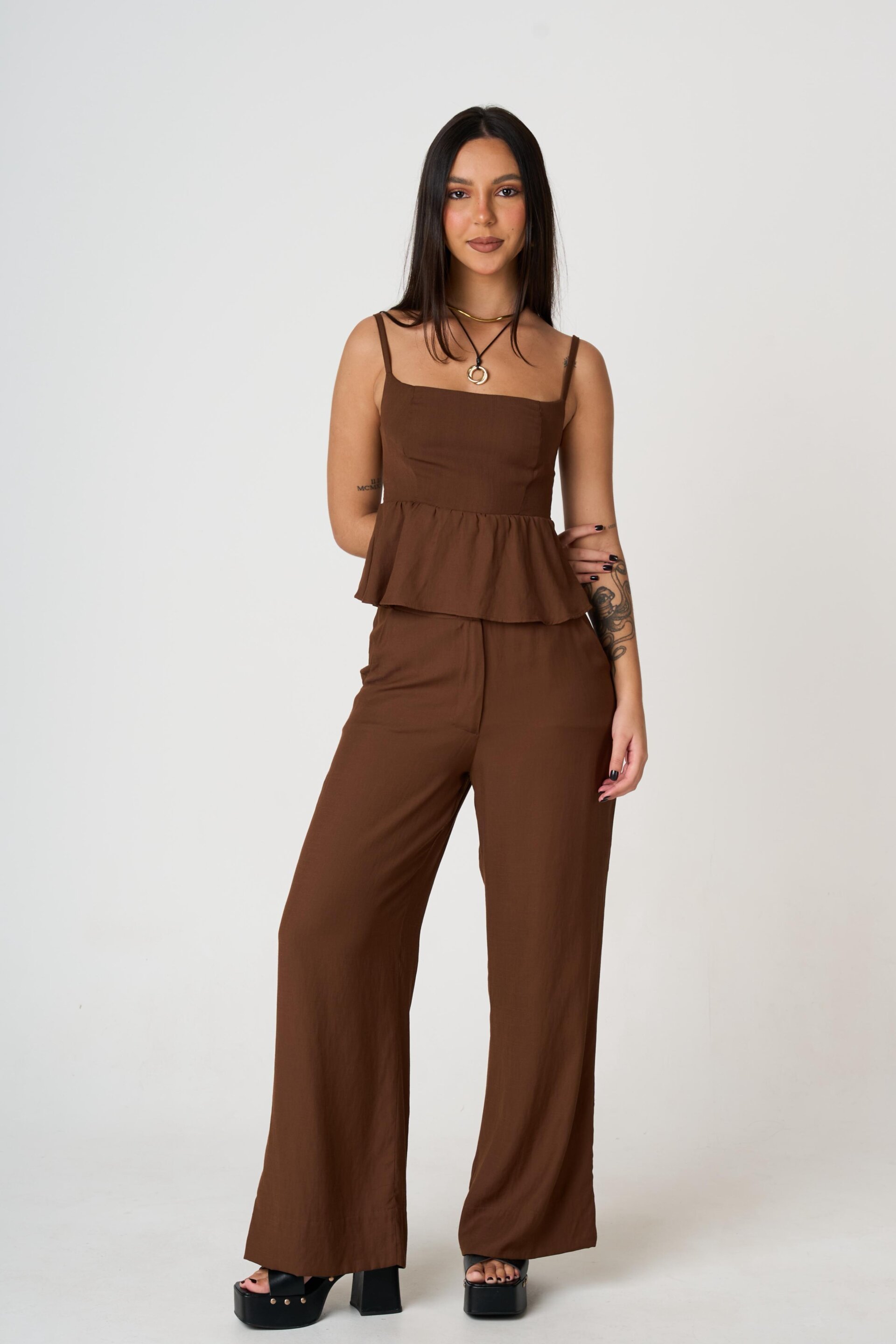 CALÇA CAROLINE MARROM - Imagem 5