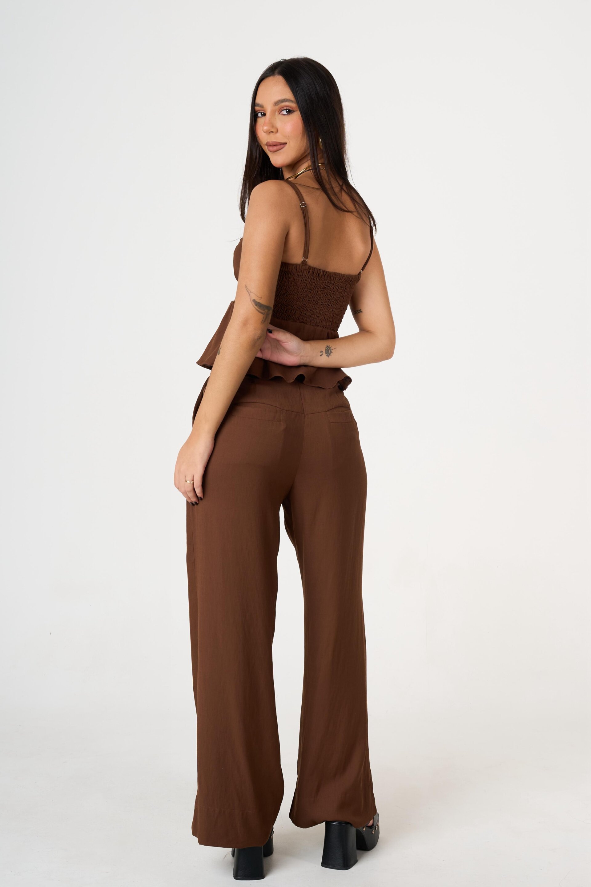 CALÇA CAROLINE MARROM - Imagem 4
