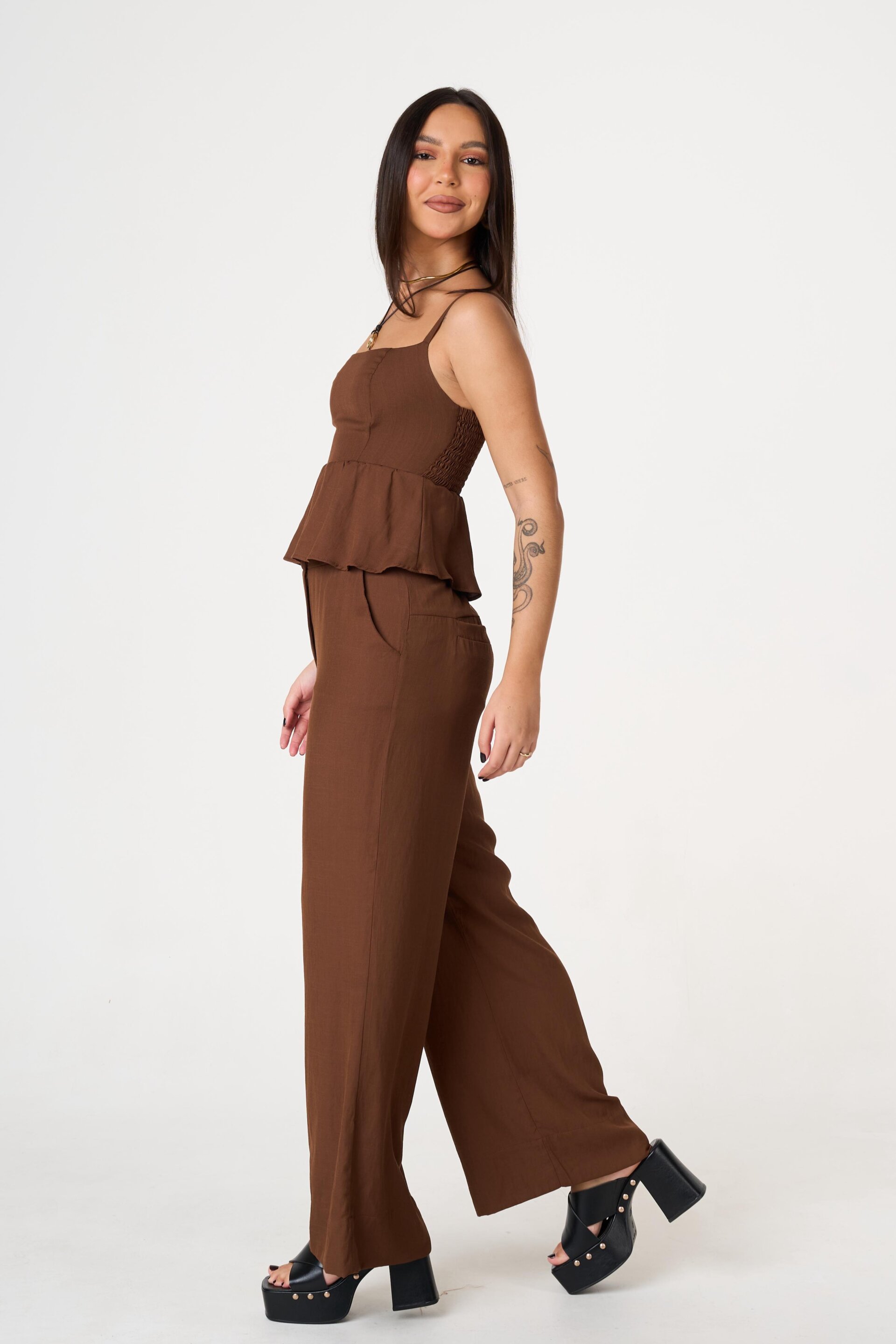 CALÇA CAROLINE MARROM - Imagem 3