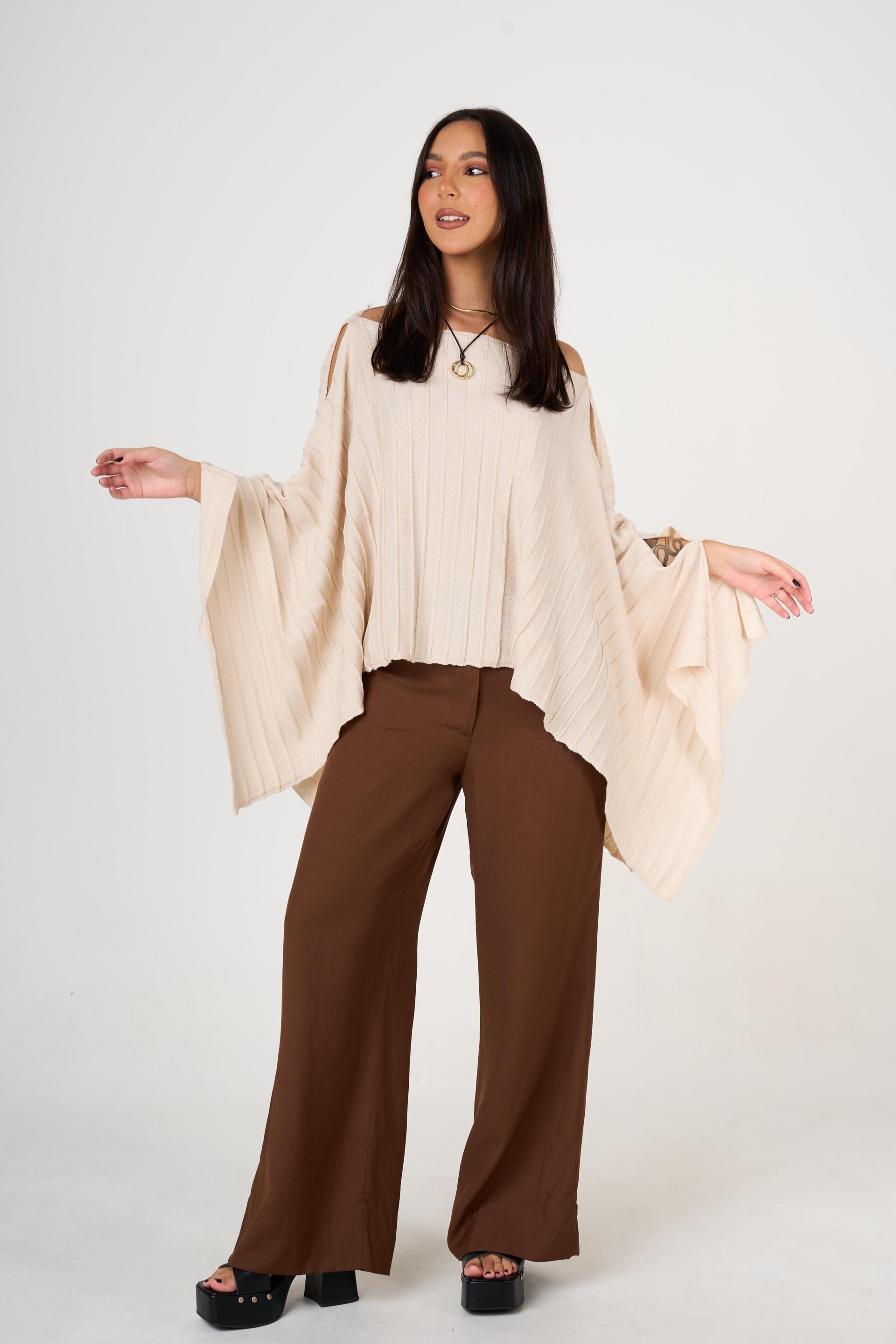 BLUSA MODAL CREME