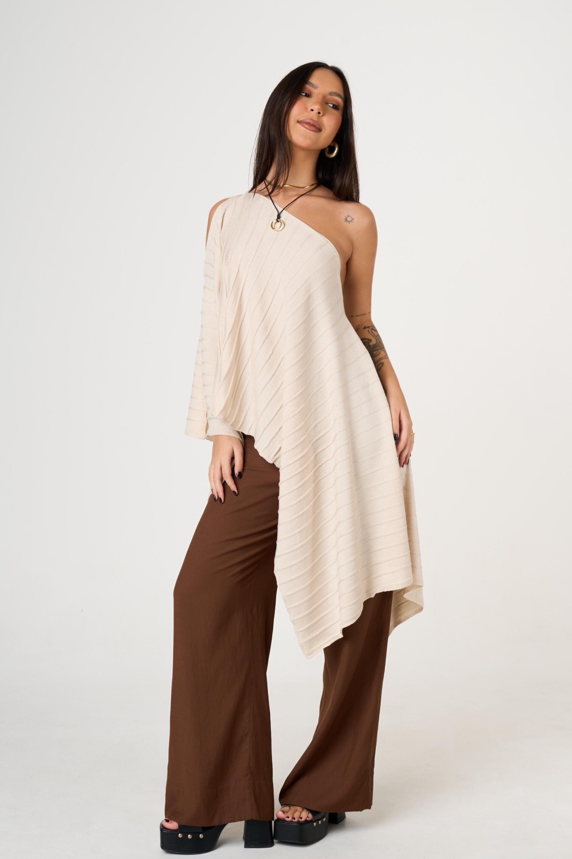 BLUSA MODAL CREME - Imagem 4