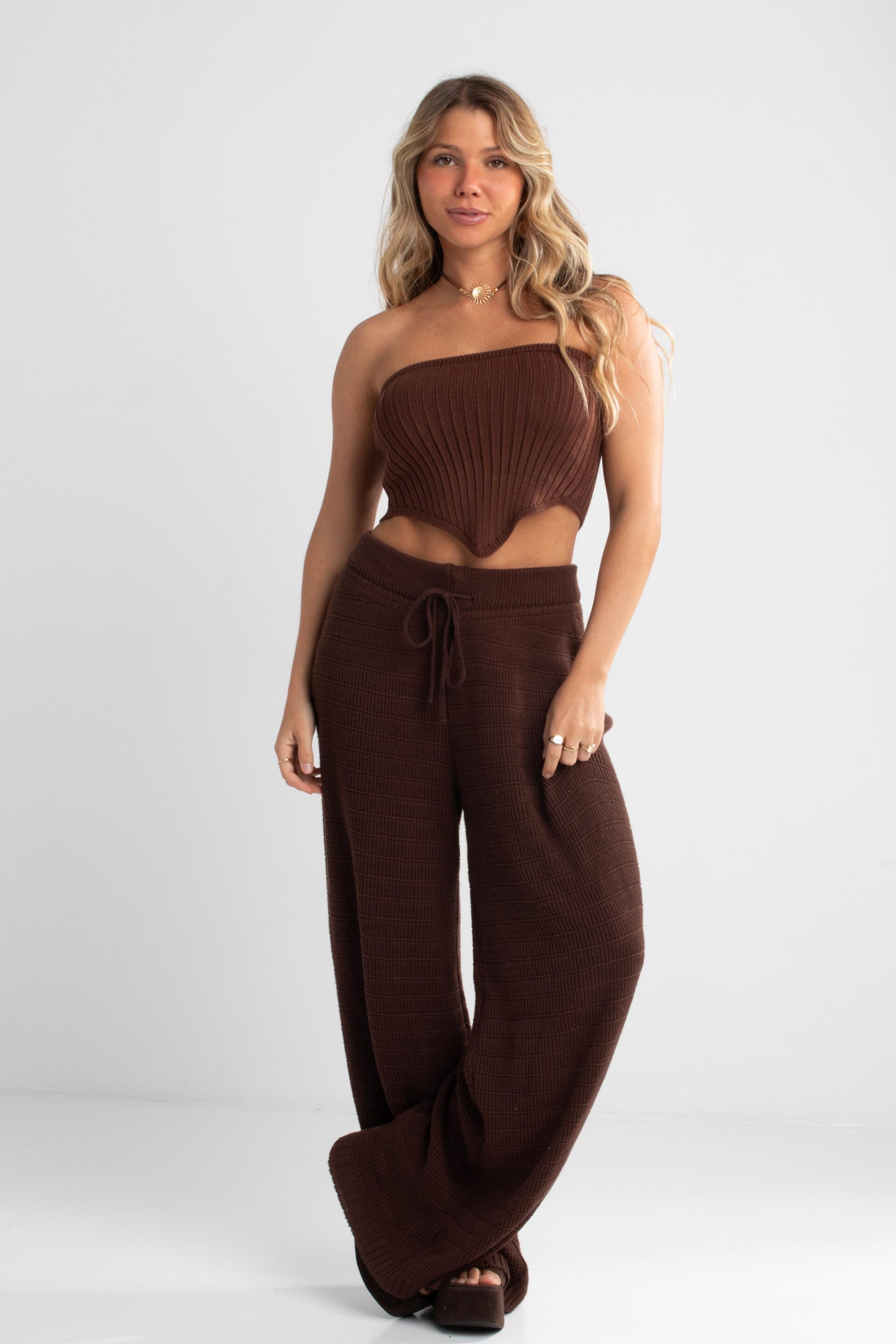 BLUSA TRICOT MARIA MARROM - Imagem 4