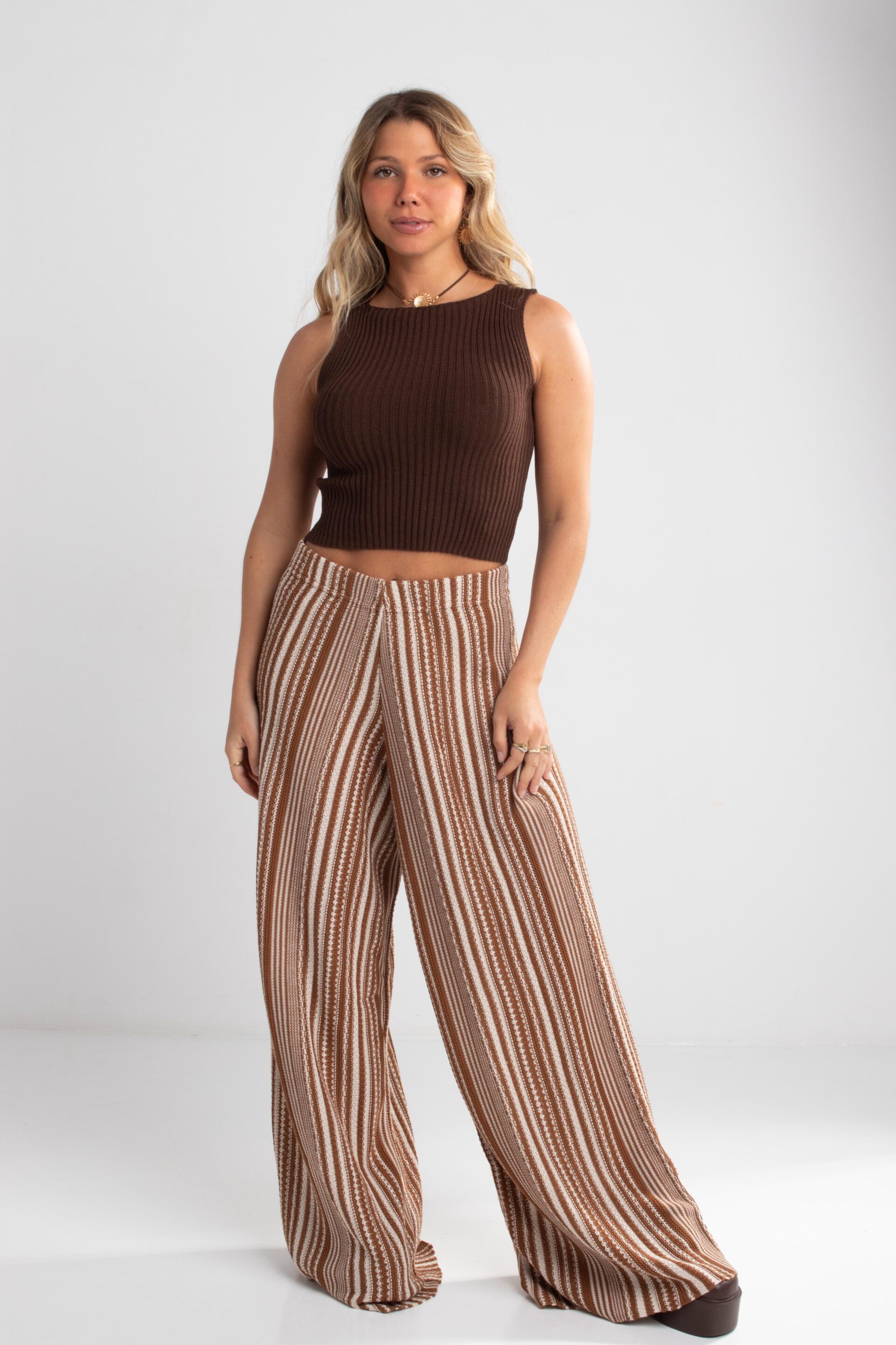 BLUSA TRICOT IZA MARROM - Imagem 4