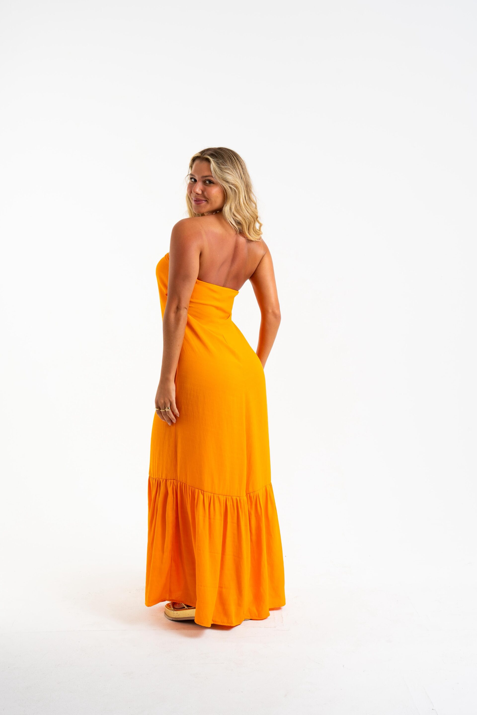 VESTIDO LONGO LAIS LARANJA - Imagem 3