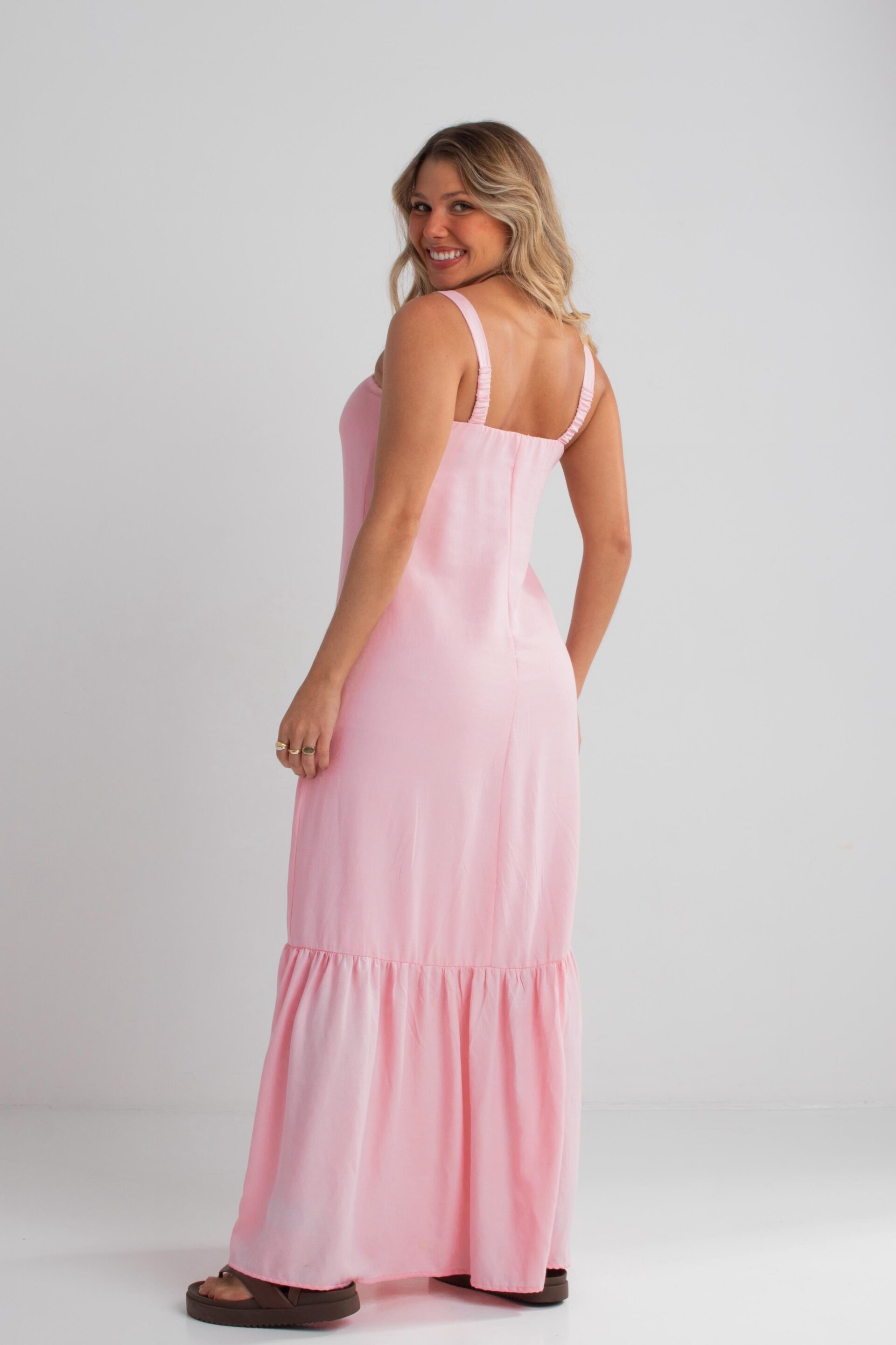 VESTIDO LONGO KIM ROSA BEBÊ - Imagem 4