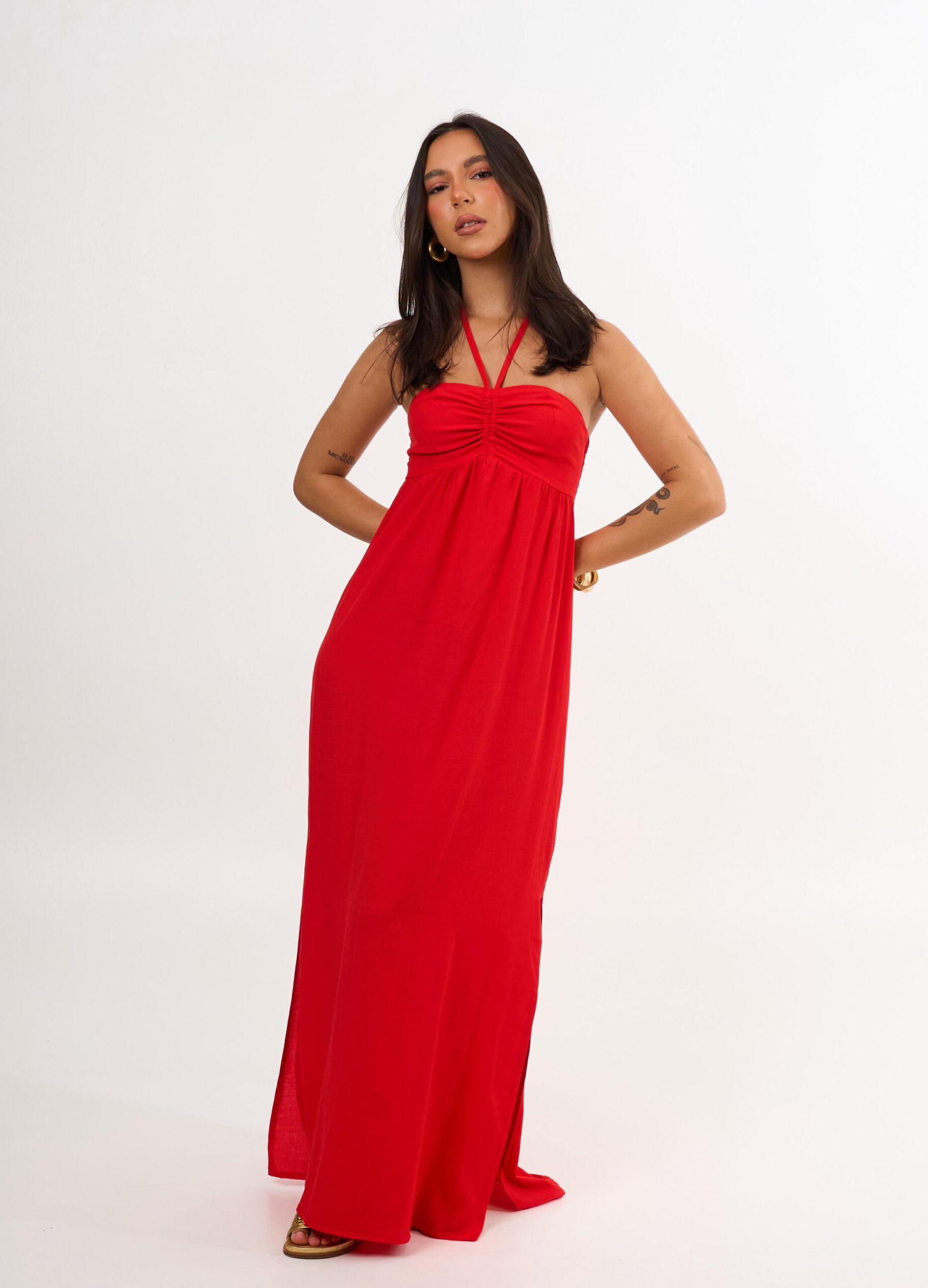 VESTIDO LONGO RAISSA VERMELHO