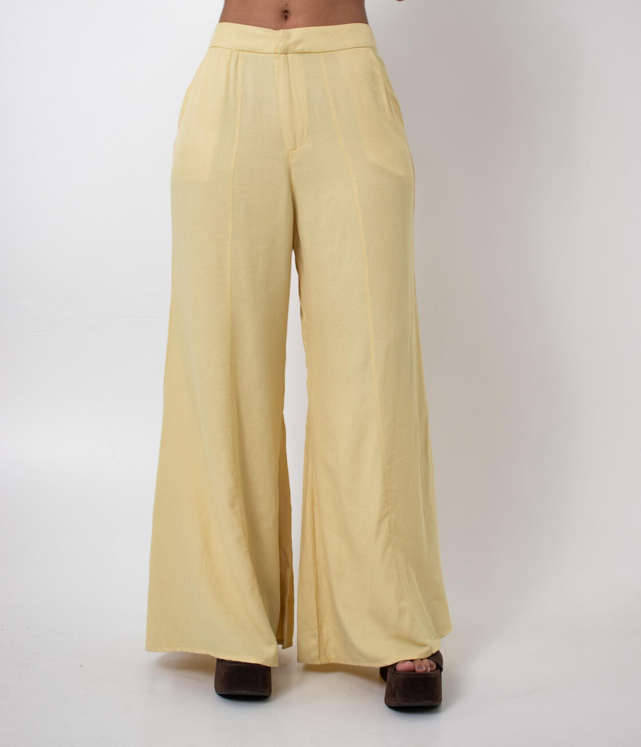 CALÇA LUD AMARELO MANTEIGA