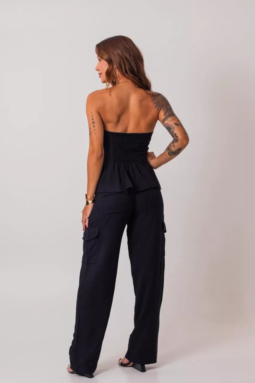 CALÇA CARGO PRETA - Imagem 3