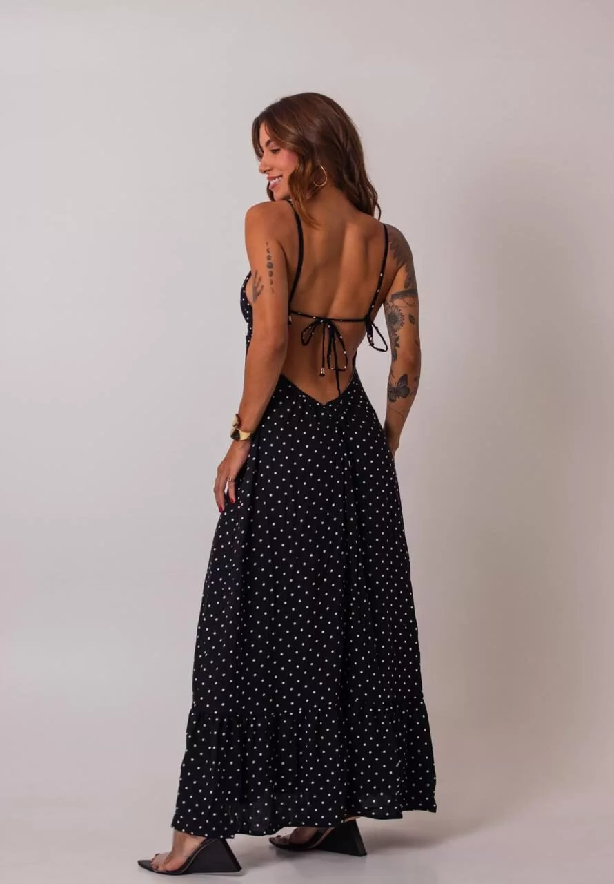 VESTIDO LONGO SOFIA POÁ - Imagem 4