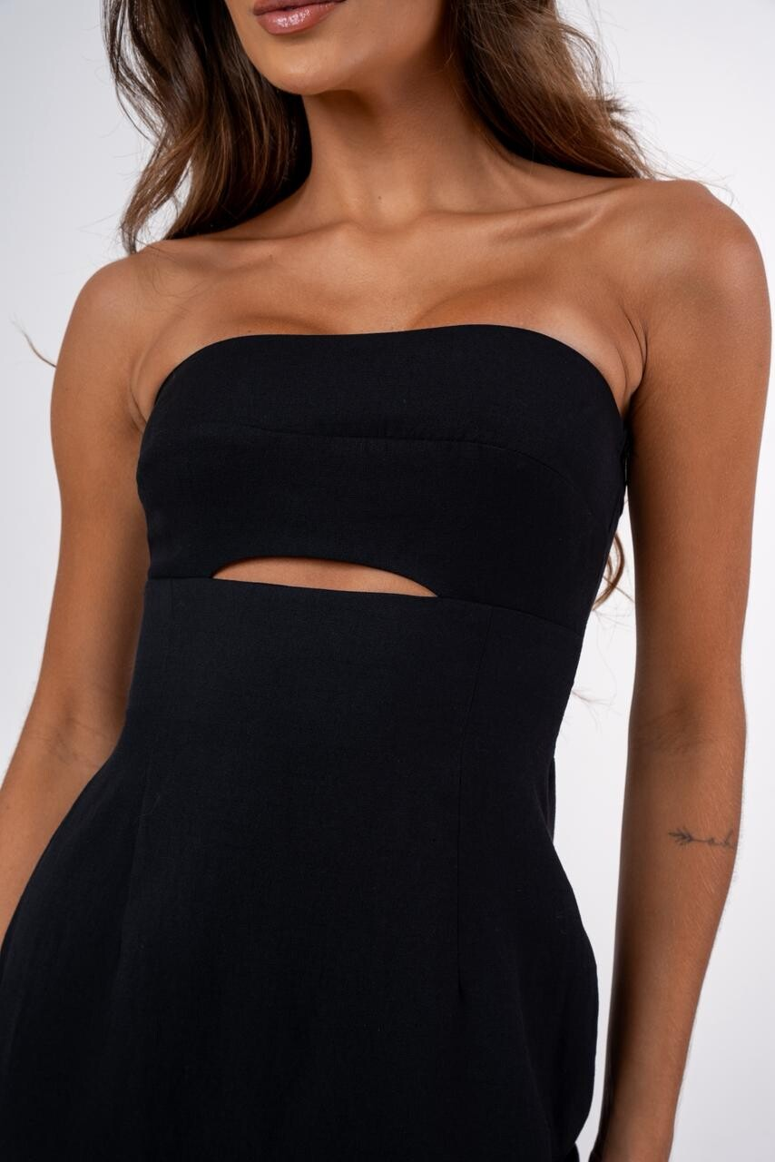 Alternative view of VESTIDO CURTO ELIZA PRETO