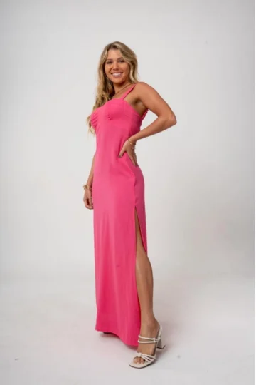 Alternative view of VESTIDO LONGO LETICIA ROSA