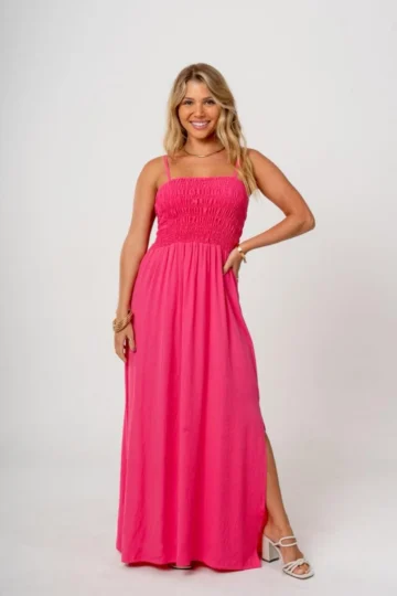 VESTIDO LONGO LIZ ROSA