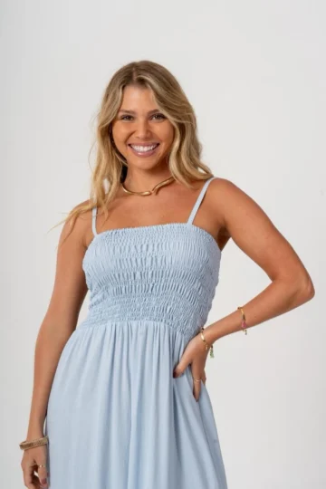 Alternative view of VESTIDO LONGO LIZ AZUL BEBÊ