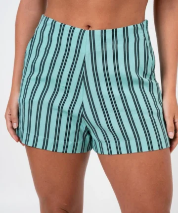 SHORT CAROL LISTRA VERDE