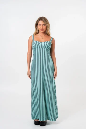 VESTIDO LONGO LETICIA LISTRAS