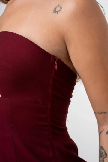 Alternative view of VESTIDO CURTO ELIZA VINHO