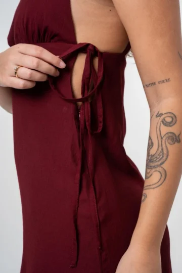 Alternative view of VESTIDO VITORIA VINHO