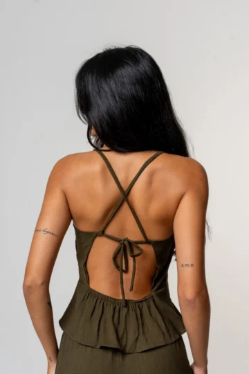 Alternative view of BLUSA RAY VERDE OLIVA