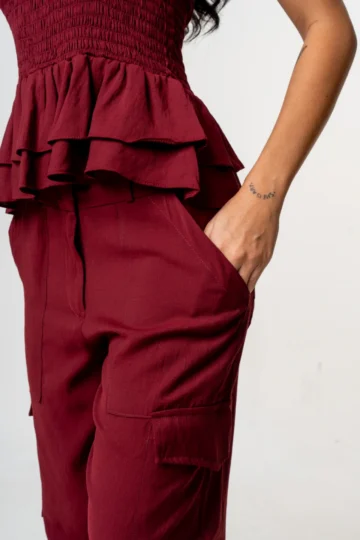 Alternative view of CALÇA CARGO ALADIM VINHO