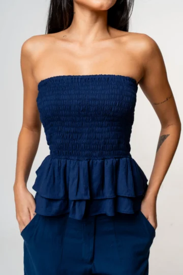 Alternative view of BLUSA LISE AZUL MARINHO