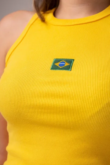 Alternative view of REGATA TRADICIONAL BANDEIRA BRASIL AMARELO