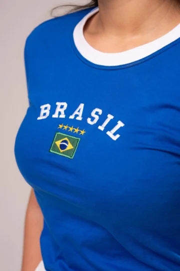 Alternative view of T-SHIRT BANDEIRA BRASIL AZUL ROYAL