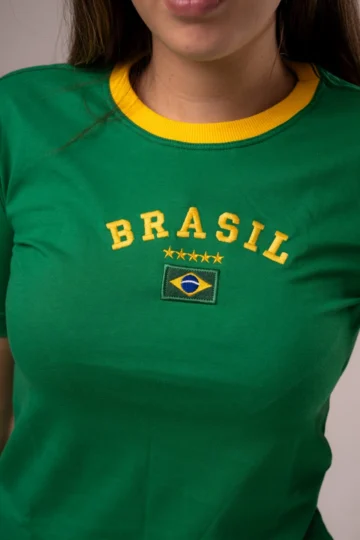 Alternative view of T-SHIRT BANDEIRA BRASIL VERDE BANDEIRA
