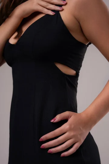Alternative view of VESTIDO PILAR PRETO